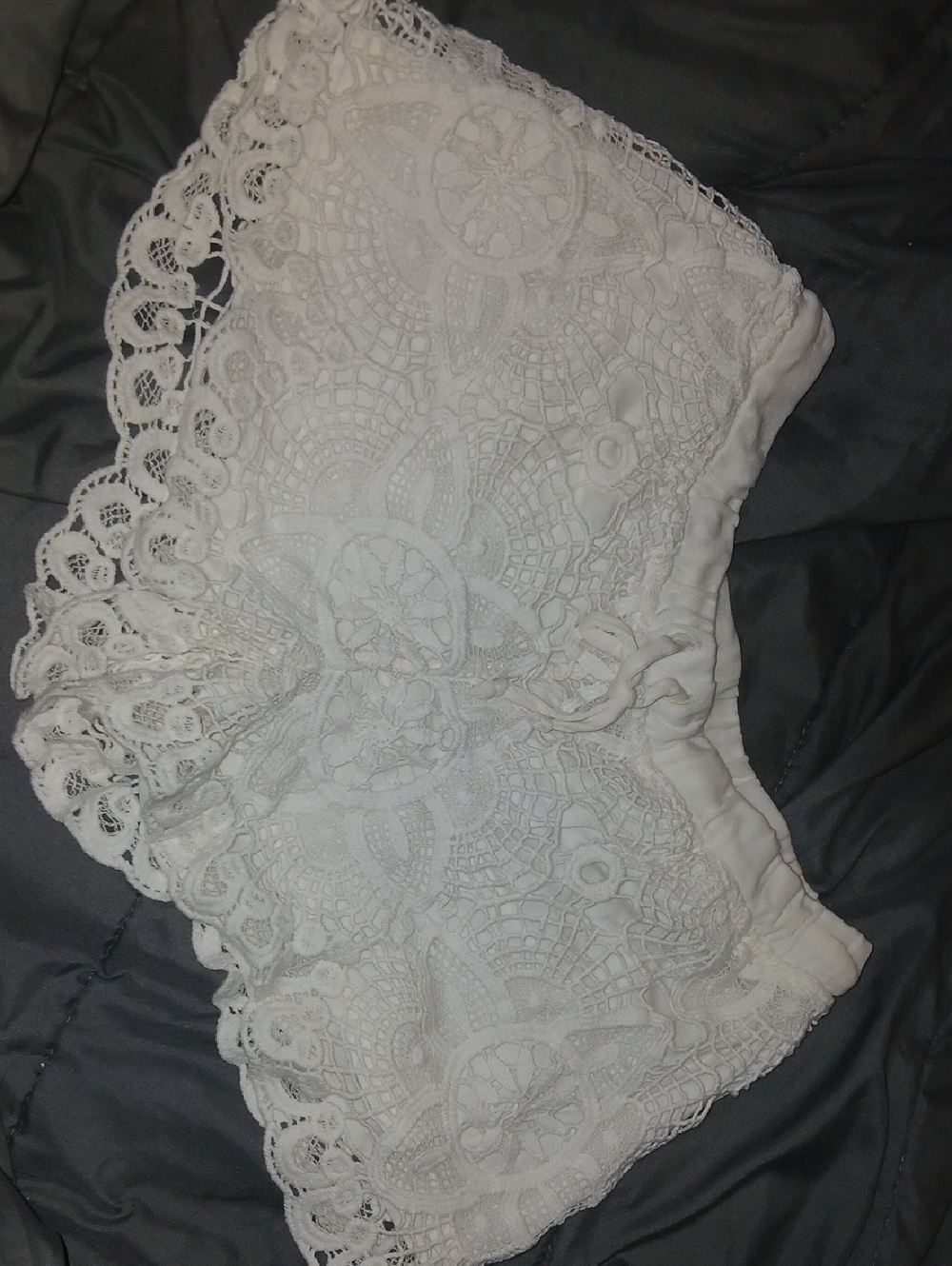 Young Fabulous & Broke White Crochet Lace Shorts